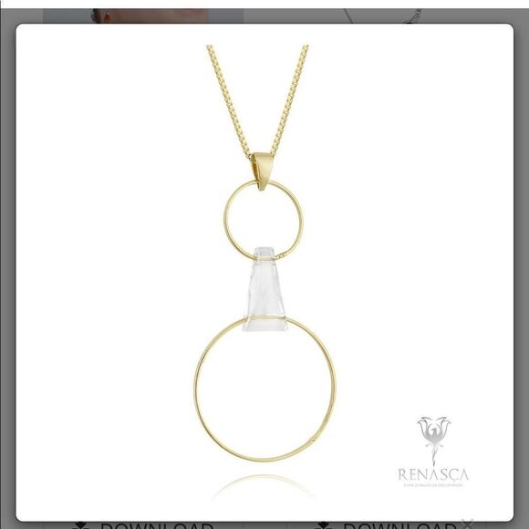 Swarovski authentic Crystals Gold plated necklace - Picture 3 of 8